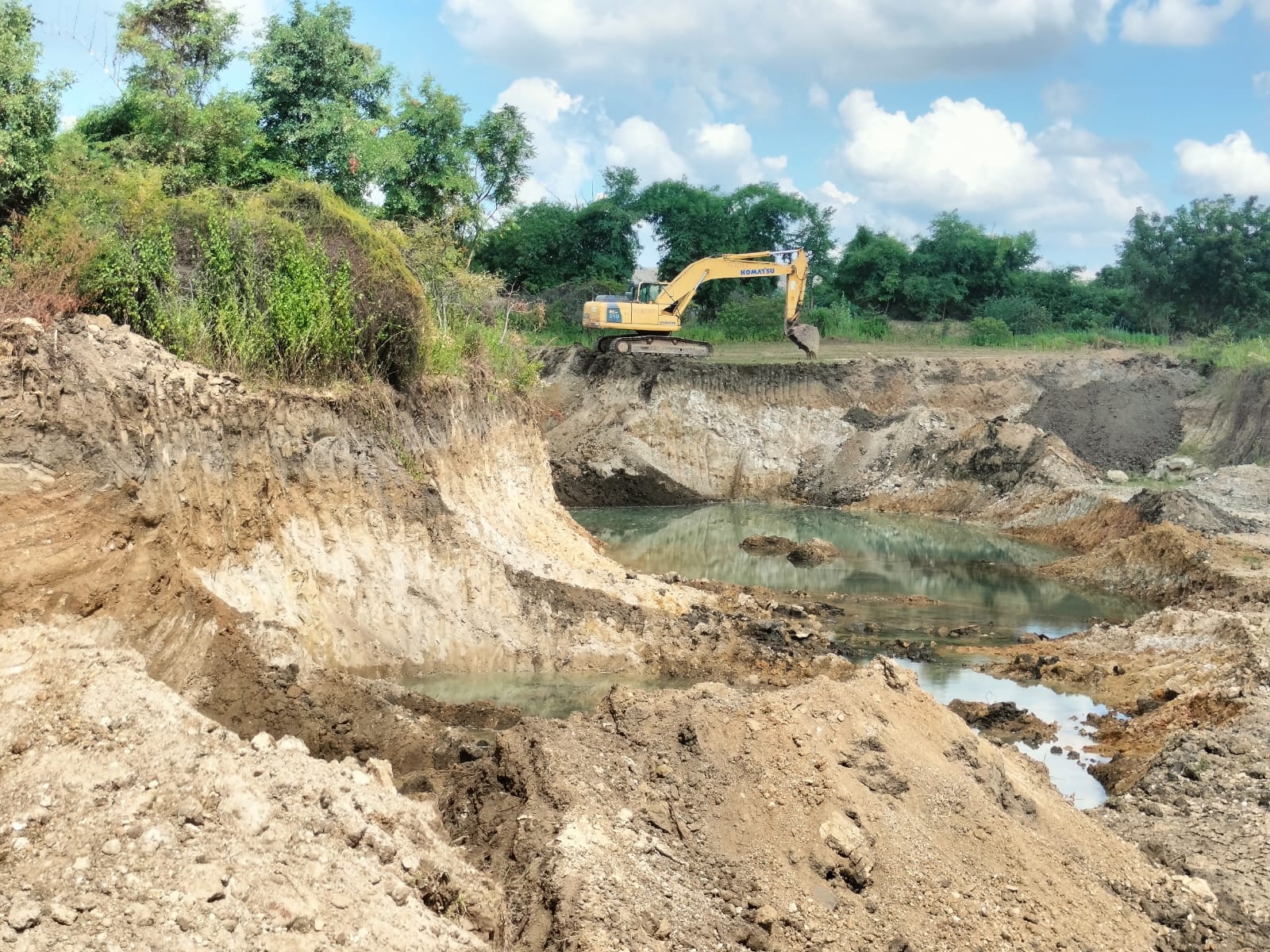 Sand excavation