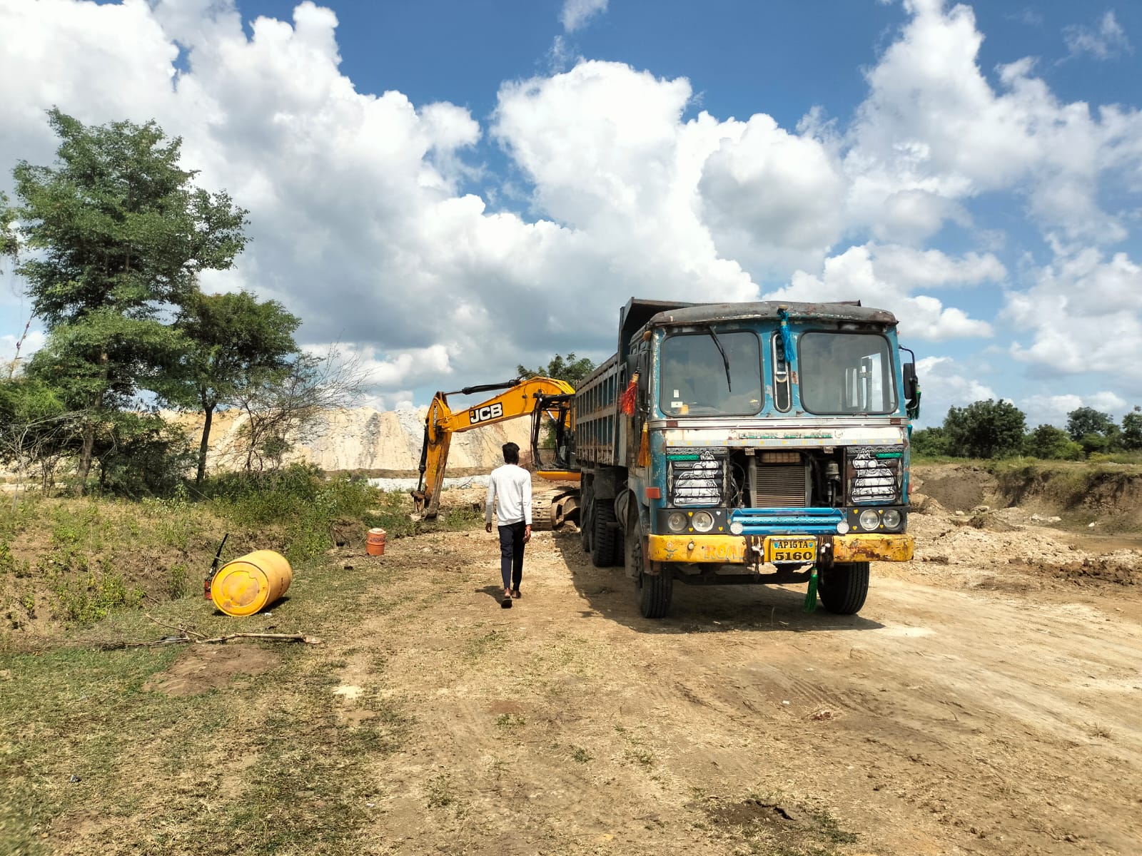 Sand excavation