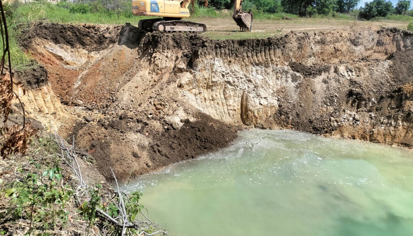 Sand excavation