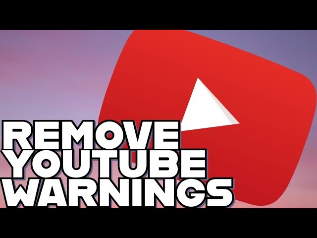 YouTube Warning: Change your approach..YouTube Warning